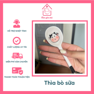 thìa sứ bò sữa
