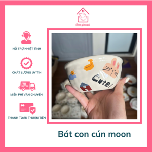 bát ăn cơm cún moon