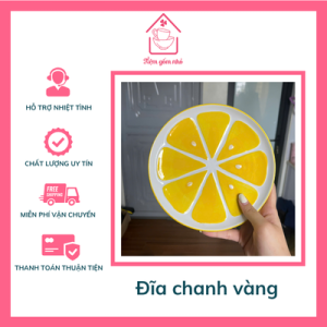 đĩa chanh vàng
