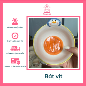 Bát sứ vịt trắng dễ thương