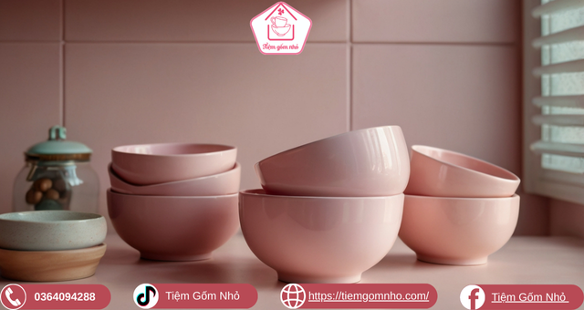 Chén bát sứ giá rẻ phong cách dễ thương