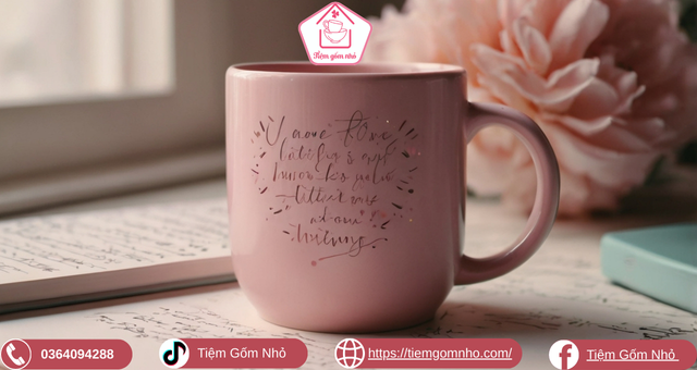In chữ lên cốc sứ – Cốc in câu quote dễ thương