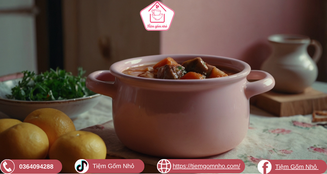 Nồi sứ pastel giữ nhiệt, đẹp và an toàn