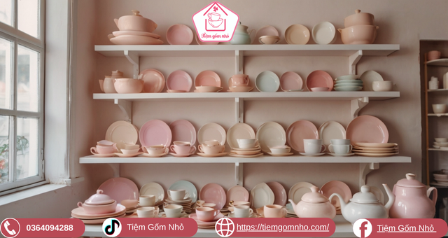 Mua đĩa sứ ngăn Bát Tràng dễ thương