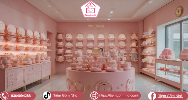 Shop Gốm Pinky bán chén bát sứ giá rẻ