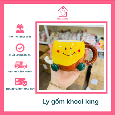 Cốc gốm sứ khoai lang