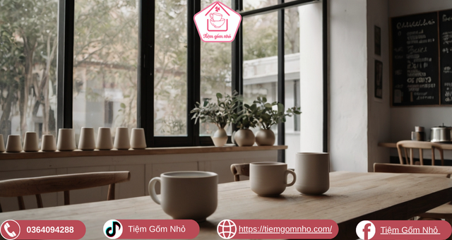 Gốm sứ và phong thủy phong cách tối giản