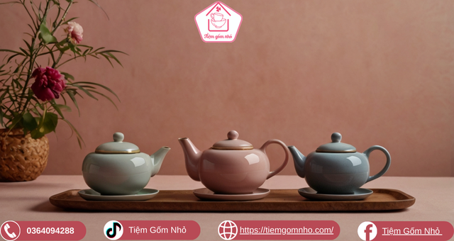 Mức giá bộ ấm chén gốm sứ Bát Tràng